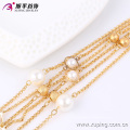 42813 Großhandel Frauen 18k Gold Perle Künstliche Schmuck Kette Halskette